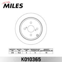 Диск тормозной задний MILES K010365 (TRW DF4379)