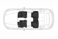 Коврики 3D в салон Element HAVAL H6 Coupe, 2017->, 4 шт. (полиуретан) ELEMENT3D9906210k