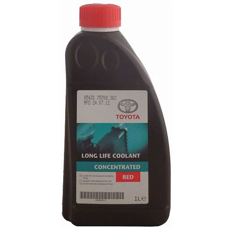 long life coolant concentrated red toyota как разводить