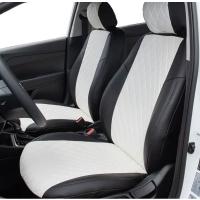 Автомобильные чехлы Seintex Subaru Forester IV 2012- Ромб черные 88952 - фото 4